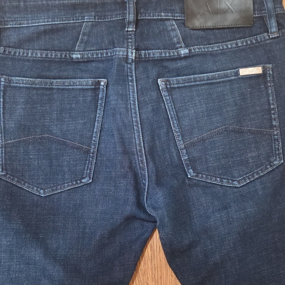 Armani Exchange Women's Deep Indigo Slim Jeans 31R low waist. - Picture 6 of 16